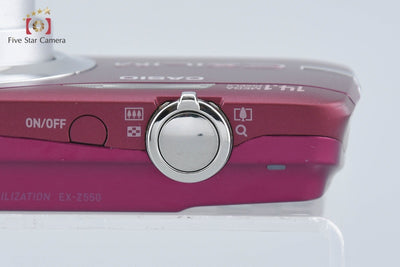 [Used] Casio EXILIM EX-Z550 Red Compact Digital Camera