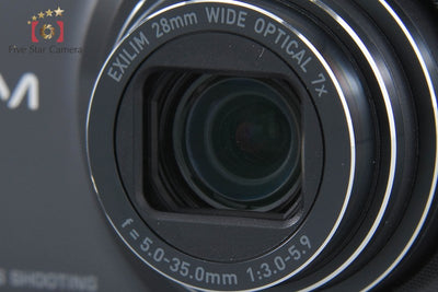 【Used】CASIO HIGH SPEED EXILIM EX-ZR10 Black Compact Digital Camera with Original Box