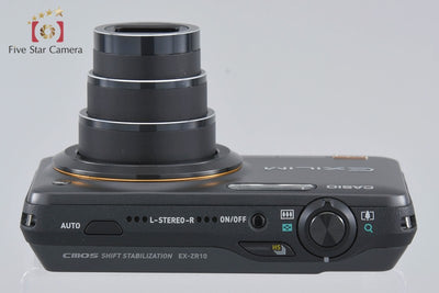 【Used】CASIO HIGH SPEED EXILIM EX-ZR10 Black Compact Digital Camera with Original Box