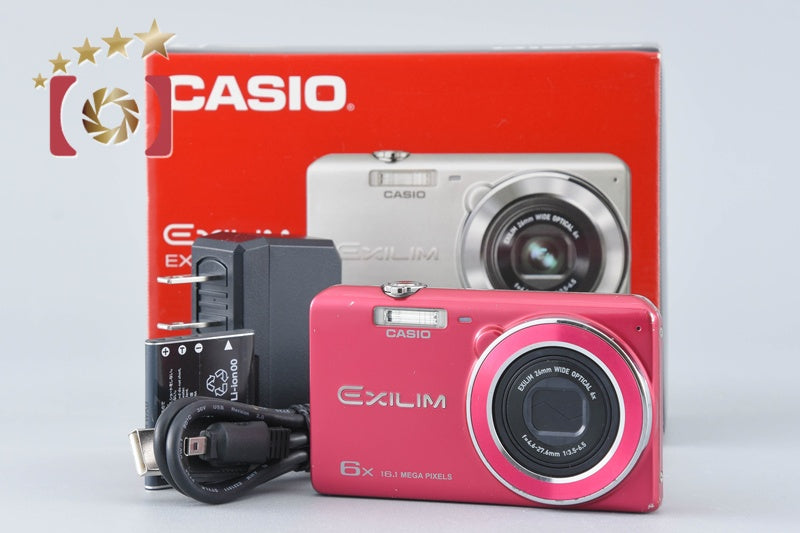 [Used] Casio EXILIM EX-ZS26 Red Compact Digital Camera with Original Box
