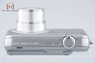 [Used] Casio EXILIM ZOOM EX-Z1080 Grey Compact Digital Camera with Original Box