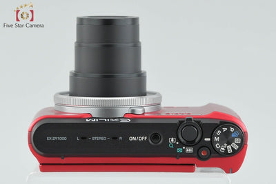 [Used] CASIO Casio HIGH SPEED EXILIM EX-ZR1000 Red Compact Digital Camera with Original Box