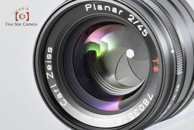 CONTAX コンタックス Carl Zeiss Planar 45mm f/2 T* ブラック