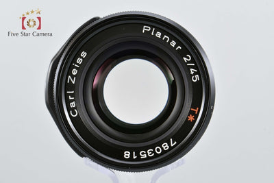 CONTAX コンタックス Carl Zeiss Planar 45mm f/2 T* ブラック