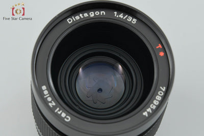 【中古】CONTAX コンタックス Carl Zeiss Distagon 35mm f/1.4 T* MMG 希少品
