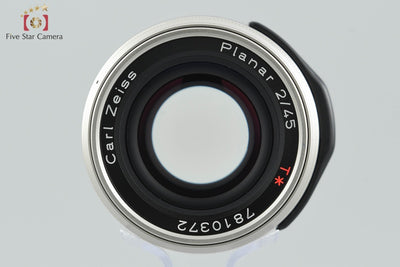 【中古】CONTAX コンタックス Carl Zeiss Planar 45mm f/2 T* 2025.11月 オーバーホール済み