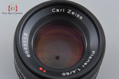 【中古】CONTAX コンタックス Carl Zeiss Planar 50mm f/1.4 T* AEJ 2025.11月 オーバーホール済み