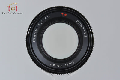 【中古】CONTAX コンタックス Carl Zeiss Planar 50mm f/1.4 T* AEJ 2025.11月 オーバーホール済み