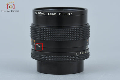 【中古】CONTAX コンタックス Carl Zeiss Planar 50mm f/1.4 T* MMJ 2025.6月 オーバーホール済み