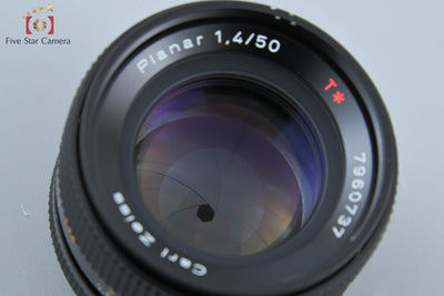 【中古】CONTAX コンタックス Carl Zeiss Planar 50mm f/1.4 T* MMJ 2025.6月 オーバーホール済み