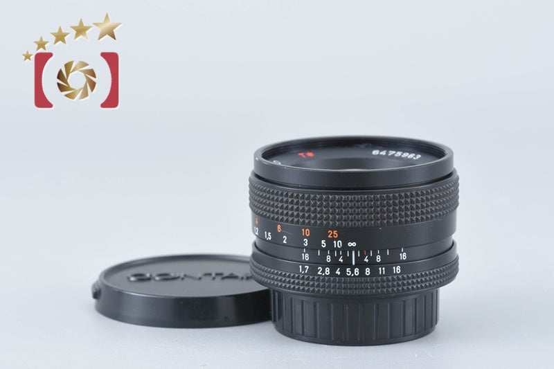 【中古】CONTAX コンタックス Carl Zeiss Planar 50mm f/1.7 T* AEJ 2025.11月 オーバーホール済み