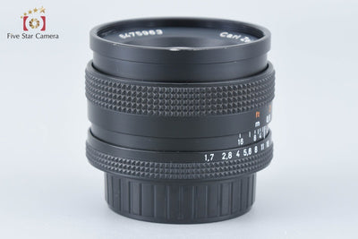 【中古】CONTAX コンタックス Carl Zeiss Planar 50mm f/1.7 T* AEJ 2025.11月 オーバーホール済み