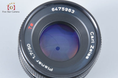 【中古】CONTAX コンタックス Carl Zeiss Planar 50mm f/1.7 T* AEJ 2025.11月 オーバーホール済み