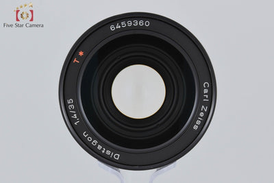 【中古】CONTAX コンタックス Carl Zeiss Distagon 35mm f/1.4 T* AEG 2025.9月 オーバーホール済み