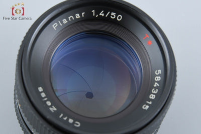 【中古】CONTAX コンタックス Carl Zeiss Planar 50mm f/1.4 T* AEJ