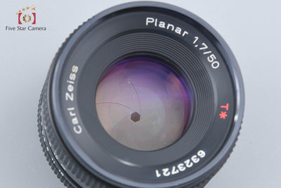 【中古】CONTAX コンタックス Carl Zeiss Planar 50mm f/1.7 T* AEJ