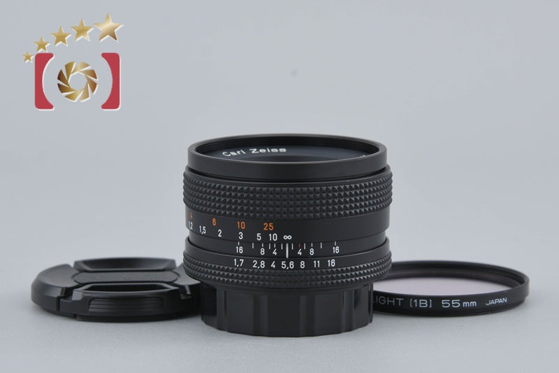 【中古】CONTAX コンタックス Carl Zeiss Planar 50mm f/1.7 T* AEJ 2025.11月 オーバーホール済み