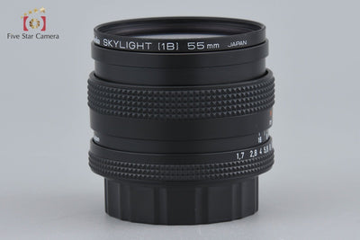 【中古】CONTAX コンタックス Carl Zeiss Planar 50mm f/1.7 T* AEJ 2025.11月 オーバーホール済み