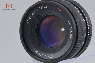 【中古】CONTAX コンタックス Carl Zeiss Planar 50mm f/1.7 T* AEJ 2025.11月 オーバーホール済み
