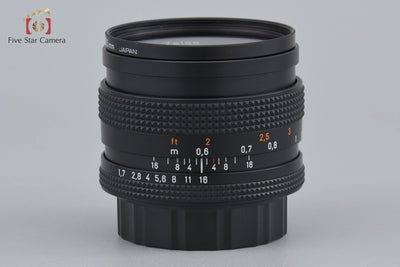 【中古】CONTAX コンタックス Carl Zeiss Planar 50mm f/1.7 T* AEJ 2025.11月 オーバーホール済み