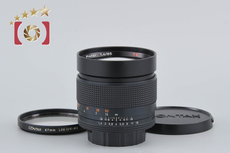 【中古】CONTAX コンタックス Carl Zeiss Planar 85mm f/1.4 T* AEG 2025.11月 オーバーホール済み