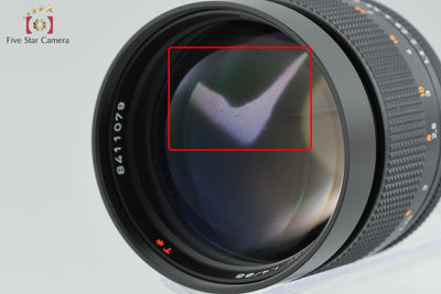 【中古】CONTAX コンタックス Carl Zeiss Planar 85mm f/1.4 T* MMJ 2025.11月 オーバーホール済み