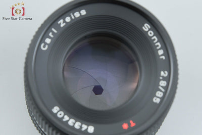 【中古】CONTAX コンタックス Carl Zeiss Sonnar 85mm f/2.8 T* MMG 元箱付き 単焦点レンズ