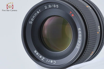 【中古】CONTAX コンタックス Carl Zeiss Sonnar 85mm f/2.8 T* MMJ