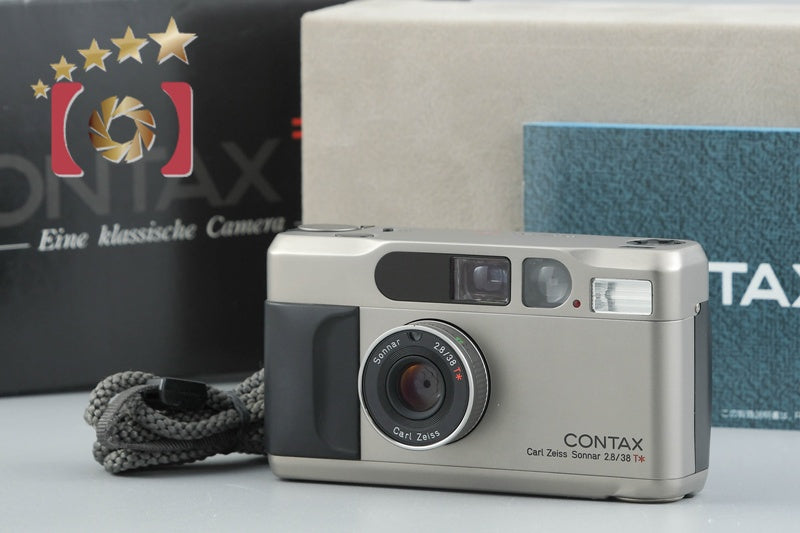 【中古】CONTAX コンタックス T2 コンパクトフィルムカメラ データバック付属 元箱付き