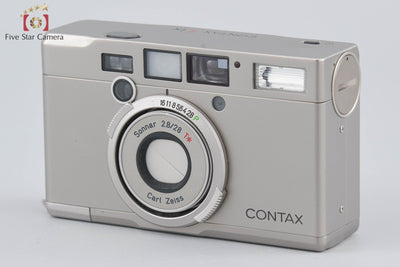 【中古】CONTAX コンタックス Tix シルバー コンパクトフィルムカメラ 元箱付き