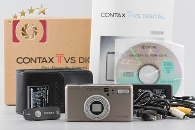【中古】CONTAX コンタックス Tvs DIGITAL チタン コンパクトデジタルカメラ 元箱付き