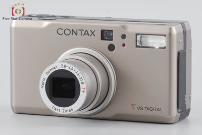 【中古】CONTAX コンタックス Tvs DIGITAL チタン コンパクトデジタルカメラ 元箱付き