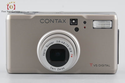 【中古】CONTAX コンタックス Tvs DIGITAL チタン コンパクトデジタルカメラ 元箱付き