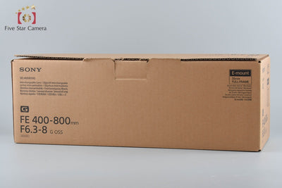 【中古】SONY ソニー FE 400-800mm f/6.3-8 G OSS SEL400800G 元箱付き ミラーレス用レンズ