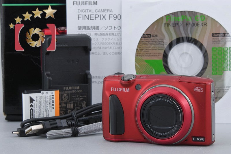 中古】FUJIFILM 富士フイルム FinePix F900EXR レッド コンパクト
