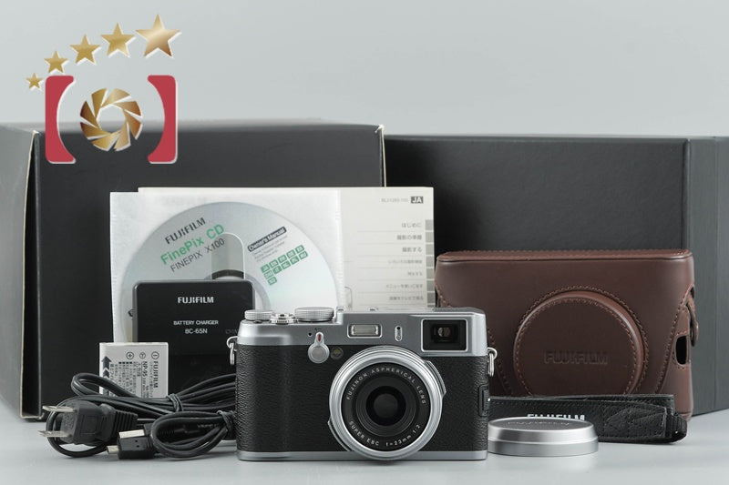 [Used] FUJIFILM FinePix X100 Silver Compact Digital Camera with Original Box