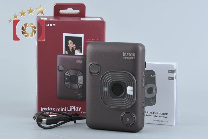 [Used] FUJIFILM instax mini LiPlay Deep Bronze with original box