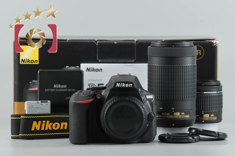【Used】Nikon D5600 Double Zoom Kit, Low Shutter Count, With Original Box