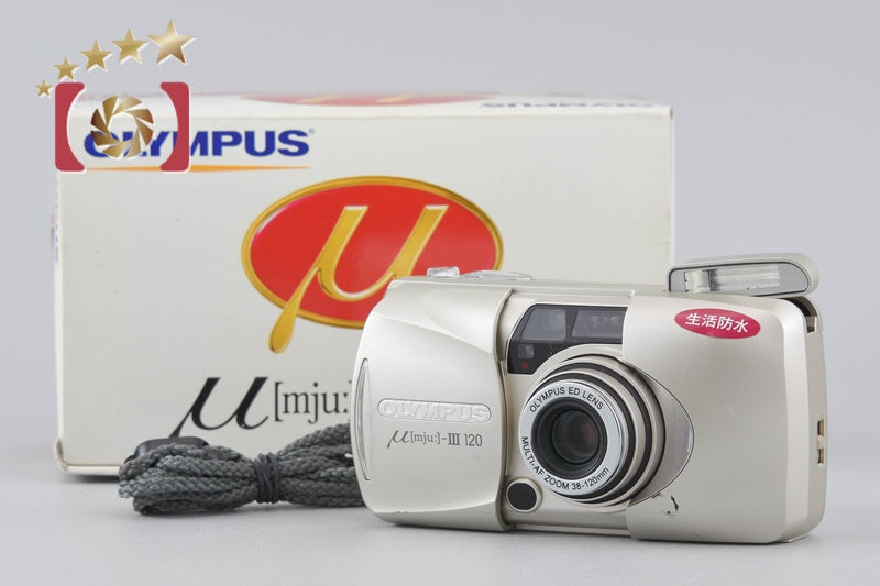 【中古】OLYMPUS オリンパス μ[mju:]-III ミューIII 120 コンパクトフィルムカメラ 元箱付き
