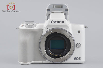 [Used] Canon EOS Kiss M White EF-M 18-150 IS STM Lens Kit
