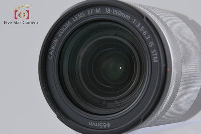 [Used] Canon EOS Kiss M White EF-M 18-150 IS STM Lens Kit