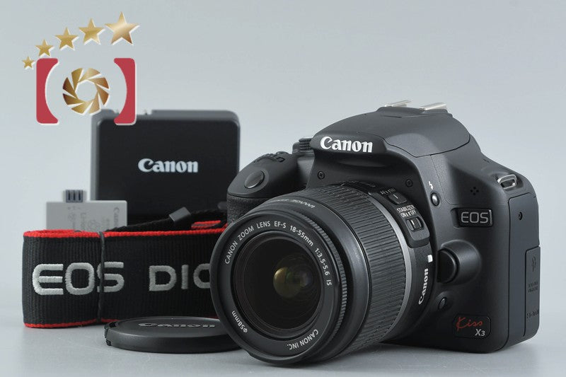 【中古】Canon キヤノン EOS Kiss X3 EF-S 18-55 IS レンズキット シャッター回数僅少