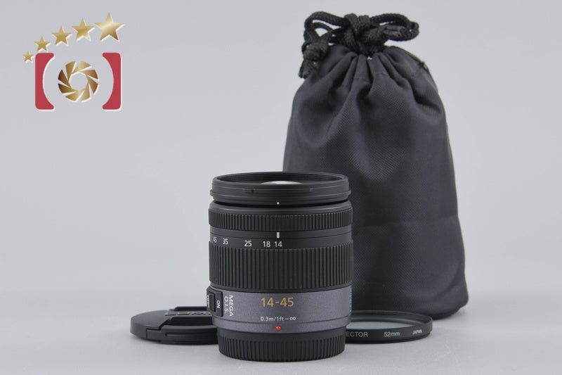 Used: Panasonic LUMIX G VARIO 14-45mm f/3.5-5.6 ASPH. MEGA O.I.S. H-FS014045