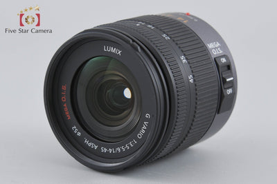 Used: Panasonic LUMIX G VARIO 14-45mm f/3.5-5.6 ASPH. MEGA O.I.S. H-FS014045