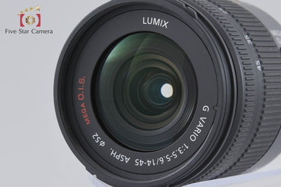 Used: Panasonic LUMIX G VARIO 14-45mm f/3.5-5.6 ASPH. MEGA O.I.S. H-FS014045
