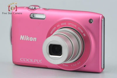 [Used] Nikon COOLPIX S3300 Strawberry Pink Compact Digital Camera