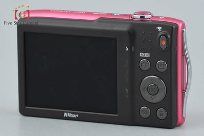 [Used] Nikon COOLPIX S3300 Strawberry Pink Compact Digital Camera