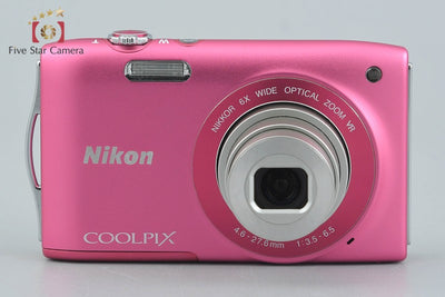 [Used] Nikon COOLPIX S3300 Strawberry Pink Compact Digital Camera
