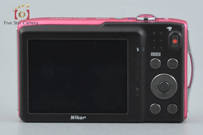 [Used] Nikon COOLPIX S3300 Strawberry Pink Compact Digital Camera