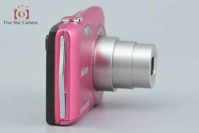 [Used] Nikon COOLPIX S3300 Strawberry Pink Compact Digital Camera